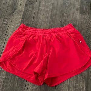 Lululemon women’s red shorts